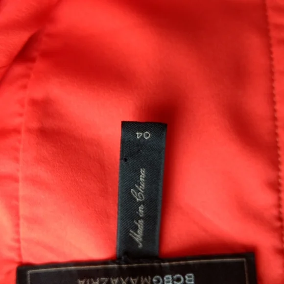 BCBGMAXAZRIA Cocktail Orange, Tangerine Sheath With Cut-out Bodice Sz 4 NWOT - Picture 8 of 9